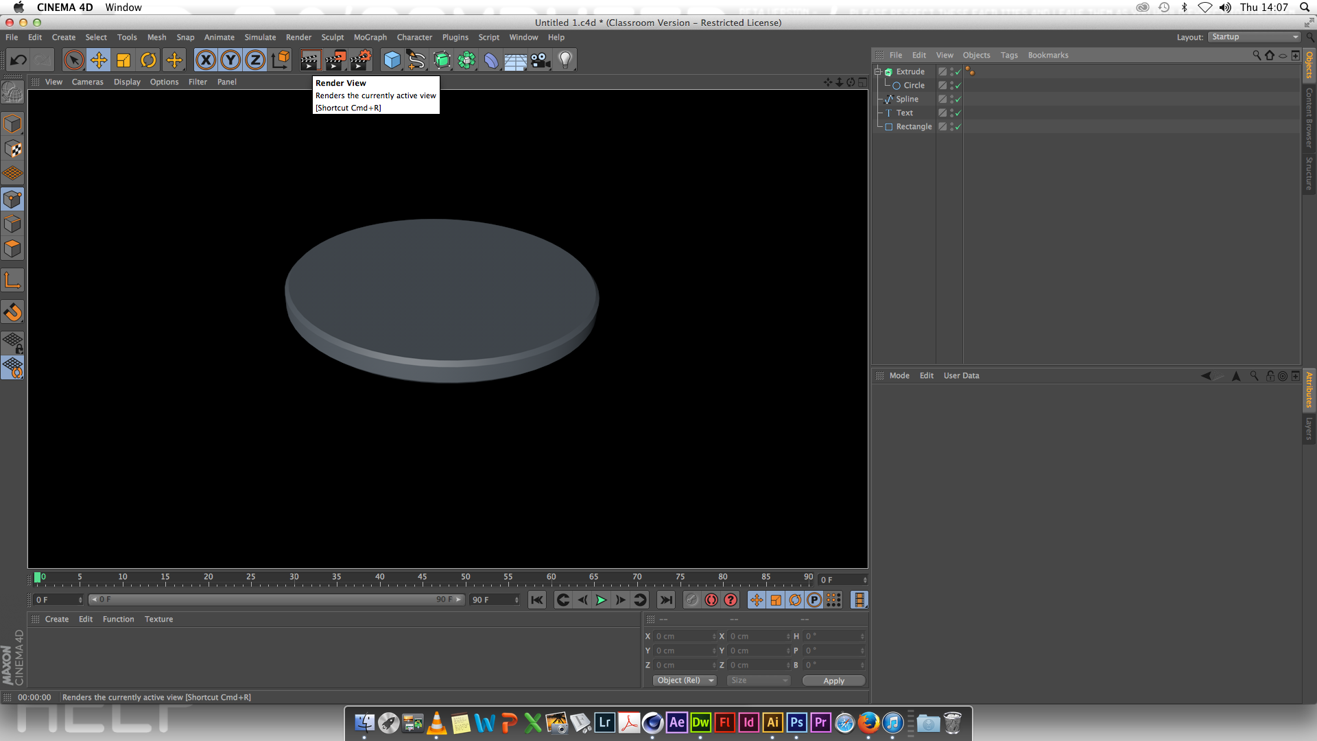 ☑ How to create a hallowed out rectangle in cinema 4d